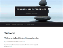 Tablet Screenshot of equilibrium-ent.com